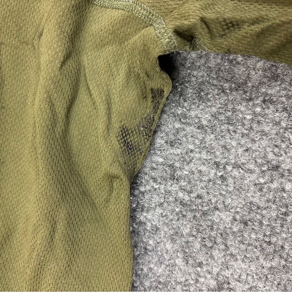 HELLY HANSEN Mens Green Lifa Base layer Stripe Long Sleeved Crew Shirt size: XL - Picture 8 of 12